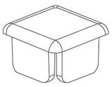 1 3/4" x 1 3/4" Flat Caps