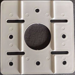 5" x 5" Post and Rail Lock White Vinyl PVC