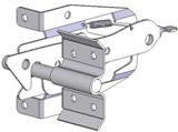 Dual Lockable Large Economy Latch with 3/8" Bar